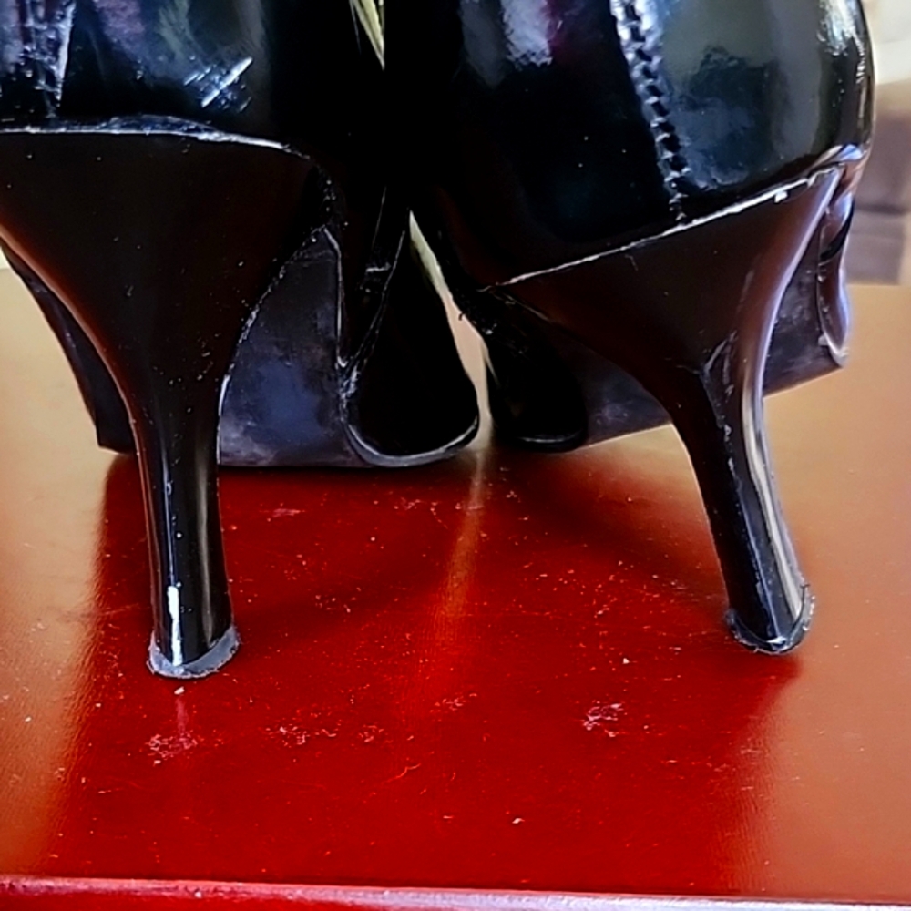 Patent Leather Boots – Size 11 – Stylish & Edgy – Gently Worn - Picture 2 of 7